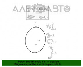 Volan gol Chrysler 200 11-14 piele