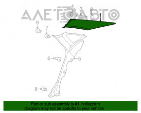 Capac spate dreapta Chrysler 200 15-17 gri