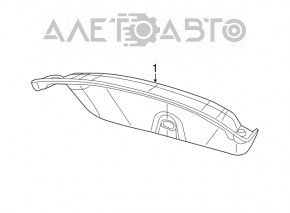 Обшивка крышки багажника Chrysler 200 15-17 черн