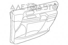 Capacul ușii, cartela din față dreapta Dodge Grand Caravan 11-20