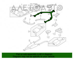 Tubul de admisie pentru Infiniti G37 4d 11-14