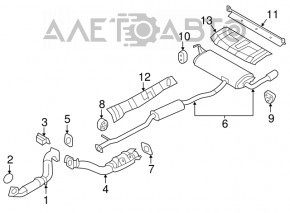 Tubul de admisie Nissan Rogue 14-20