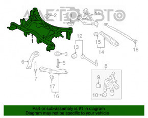 Bara spate pentru Subaru Forester 14-18 SJ AWD