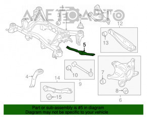 Suportul spate al subramei pentru Subaru Outback 15-19