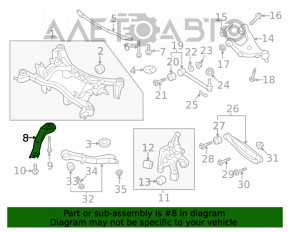 Suport spate dreapta pentru Subaru Impreza 17- GK