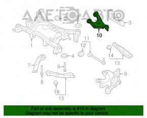 Maneta superioară din spate dreapta pentru Subaru Legacy 15-19