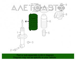 Arcul spate stânga Subaru Legacy 15-19