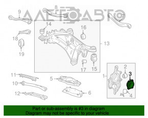 Rulmentul roții spate stânga Mercedes W211