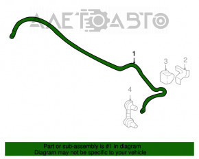 Стабилизатор задний Subaru Legacy 15-19