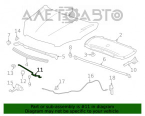 Suport de capot Buick Encore 13-19