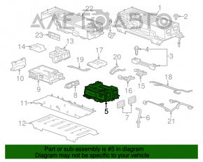 Baterie de acumulator VVB asamblată Chevrolet Malibu 13-15 hibrid, 117k, cu încălzire