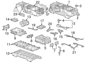 Baterie de acumulator VVB asamblată Chevrolet Malibu 13-15 hibrid, 117k, cu încălzire