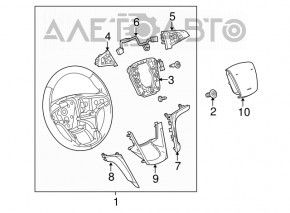 Кнопки управления на руле правое Chevrolet Equinox 10-17