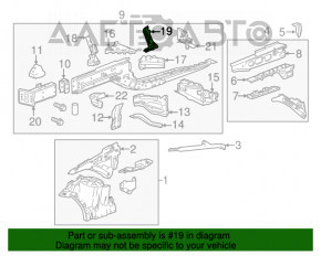 Suport aripi dreapta față Cadillac ATS 13-