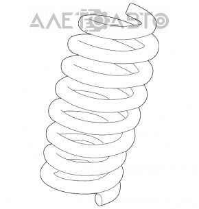 Пружина задняя левая Cadillac CTS 14- rwd