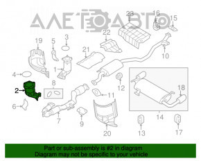 Convertor catalitic frontal Nissan Murano z51 09-14