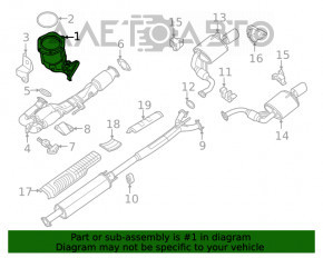 Catalizator stânga Nissan Maxima A36 16- 3.5