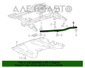 Bara de protecție a subramei din față dreapta Cadillac ATS 13-