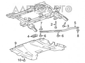 Bara de protecție a subramei din față dreapta Cadillac ATS 13-