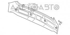 Panoul din spate al Chevrolet Volt 11-15, format din 2 piese