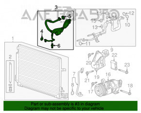 Bobina de condensare a compresorului de aer condiționat Cadillac CTS 14- 3.6