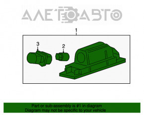 Подсветка номера двери багажника правая Chevrolet Volt 16-