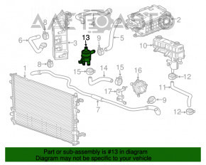 Radiatorul de răcire a motorului electric mic pentru Chevrolet Volt 11-15