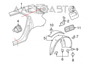 Aripa spate stânga pentru GMC Terrain 10-17