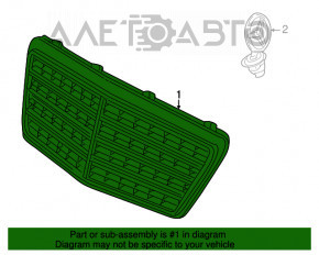 Grila radiatorului Mercedes W211 pre-restyling.