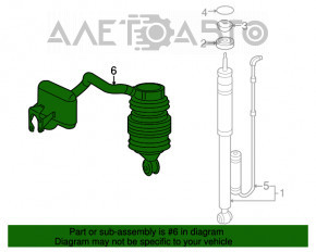 Arc pneumatic spate stânga Mercedes W211 E550