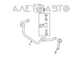 Stabilizator fata Mercedes W211 E550 rwd nou original OEM