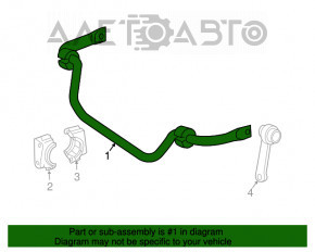 Stabilizatorul frontal Mercedes W211 E350 fără cleme