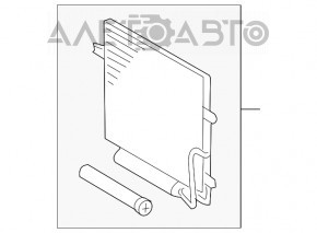 Radiatorul condensatorului de aer condiționat Mercedes W211