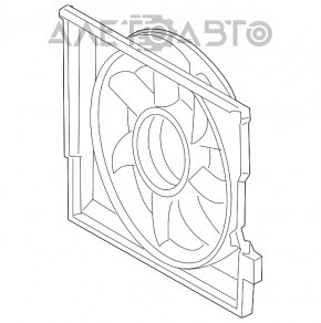 Difuzorul capacului radiatorului gol Mercedes W211