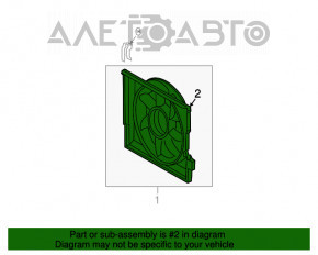 Difuzorul capacului radiatorului gol Mercedes W211