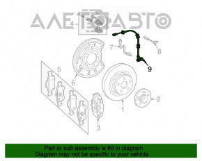 Senzor ABS spate stânga Mercedes W211