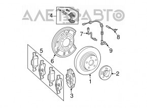 Senzor ABS spate stânga Mercedes W211