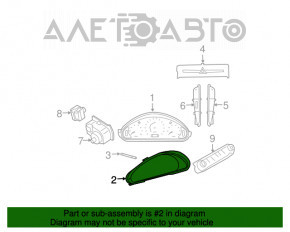 Cadranul de bord al Mercedes W211 E550 din SUA