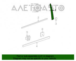 Panoul lateral al ușii față stânga Mercedes W211 02-09