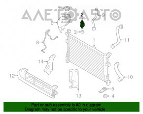 Suport radiator dreapta sus Infiniti QX30 17-