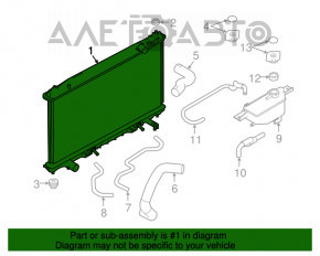 Radiator de răcire apă Infiniti Q50 14-15 3.7