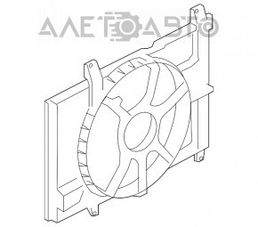 Difuzorul capacului radiatorului gol Nissan Versa 1.8 10-12