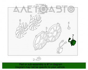 Мотор вентилятора охлаждения левый Nissan Murano z51 09-14