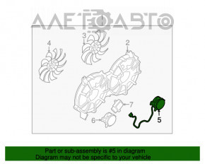 Motorul ventilatorului de răcire dreapta pentru Nissan Leaf 13-17