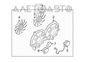 Motorul ventilatorului de răcire dreapta pentru Nissan Leaf 13-17