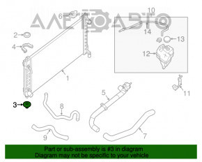 Suport radiator inferior dreapta Nissan Altima 13-18