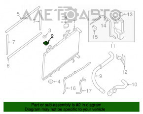 Suportul radiatorului dreapta sus Nissan Murano z52 15-