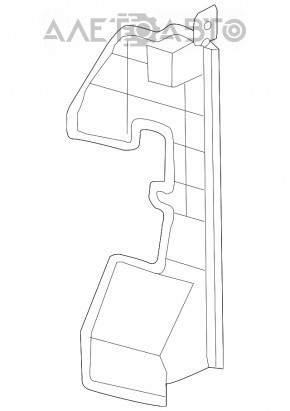 Deflector radiator stânga Nissan Rogue 14-16