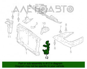 Deflector radiator stânga Nissan Murano z52 15-18