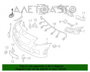 Emblema Mercedes de pe bara din față a Mercedes CLA 14-19